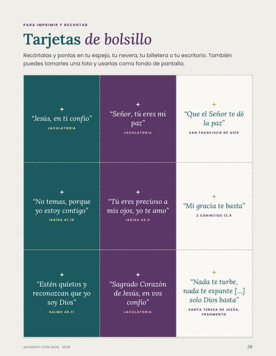 Tarjetas para recortar