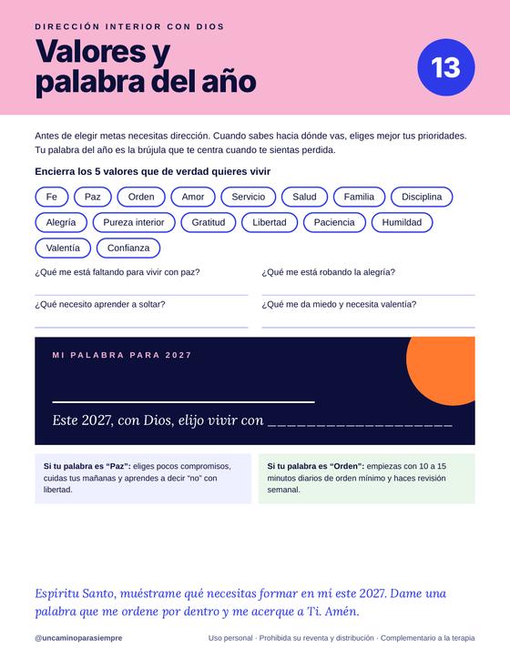 Valores y palabra del año